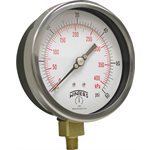 300 SERIES GAUGE ALUM  6'' 0-60 PSI / KPA 1 / 4'' NPT LM BR SOCKET