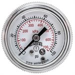 90 SERIES GAUGE STEEL 1.5'' 0-100 PSI / KPA 1 / 8'' NPT CBM BR SOCKET