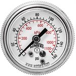 90 SERIES GAUGE STEEL 1.5'' 0-160 PSI / KPA 1 / 8'' NPT CBM BR SOCKET