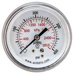 90 SERIES GAUGE STEEL 2.5'' 0-400 PSI / KPA 1 / 4'' NPT CBM BR SOCKET