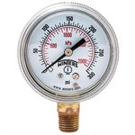 90 SERIES GAUGE STEEL 2'' 0-300 PSI / KPA 1 / 4'' NPT LM BR SOCKET