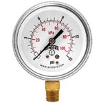 90 SERIES GAUGE STEEL 2.5'' 0-15 PSI / KPA 1 / 4'' NPT LM BR SOCKET