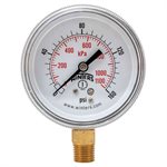 90 SERIES GAUGE STEEL 2.5'' 0-160 PSI / KPA 1 / 4'' NPT LM BR SOCKET