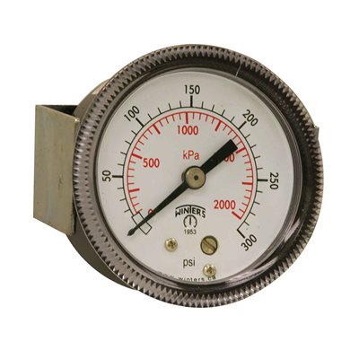 90 SERIES PANEL MOUNTED GAUGE STEEL 2'' 0-300 PSI / KPA 1 / 4'' NPT CBM BR SOCKET