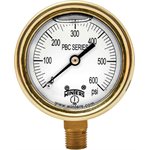 FORGED BRASS CASE GAUGE BRASS 2.5'' 0-600 PSI 1 / 4'' NPT LM BR SOCKET