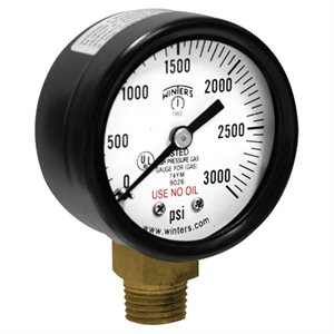 1.5" COMP. GAS GAUGE, 0-160 PSI, 1 / 8" NPT BACK