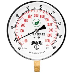 PCT-LF SERIES (LEAD-FREE) 4.5'' 0 / 3000 PSI / KPA 1 / 4'' NPT LM