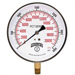 CONTR GAUGE 4.5" 0-3000 PSI / KPA 1 / 4" BTM