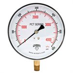 CONTR GAUGE 4.5" 0-600 PSI / KPA 1 / 4" BTM