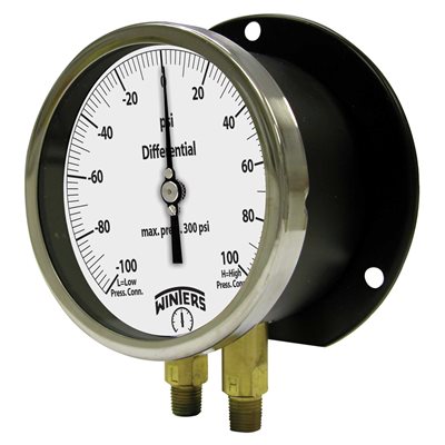 4.5" BRASS DIFFERENTIAL 0 / 100PSI 1 / 4"NPT
