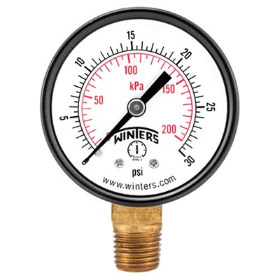 1.5'' x 1 / 8'' NPT BACK 0 / 15 PSI / KPA