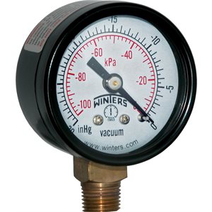 ECONOMY 1.5" x 1 / 8" NPT BTM 0 / 30"VAC / KPA