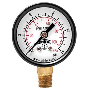 PEM-LF SERIES (LEAD-FREE) 1.5'' 0 / 15 PSI / KPA 1 / 8'' NPT LM