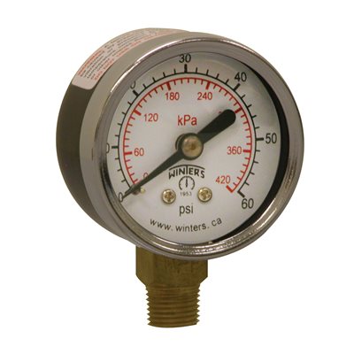 ECONOMY 1.5'' x 1 / 8'' NPT BTM 0 / 60 PSI / KPA