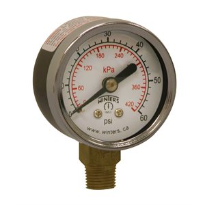 ECONOMY 1.5'' x 1 / 8'' NPT BTM 0 / 60 PSI / KPA