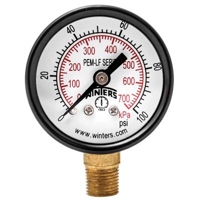PEM-LF SERIES (LEAD-FREE) 1.5'' 0 / 100 PSI / KPA 1 / 8'' NPT LM
