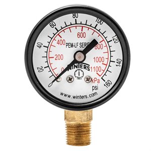 PEM-LF SERIES (LEAD-FREE) 1.5'' 0 / 160 PSI / KPA 1 / 8'' NPT LM