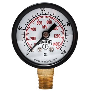 ECONOMY 1.5''x1 / 8'' NPT BTM 0 / 200 PSI / KPA