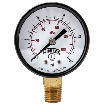 2'' x 1 / 4'' NPT BOTTOM 0 / 15 PSI / KPA