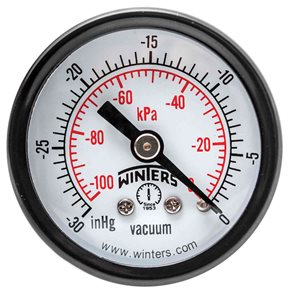 1.5'' x 1 / 8'' NPT BACK 0 / 30'' VAC / KPA