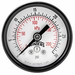 ECONOMY 1.5" 0-30 PSI / KPA 1 / 8" NPT BACK