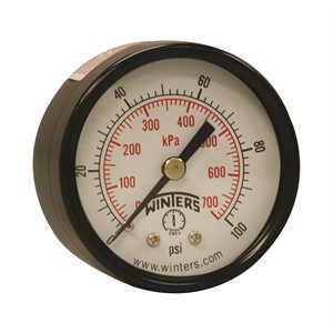 ECONOMY 2'' 0-100 PSI / KPA 1 / 8'' NPT BACK