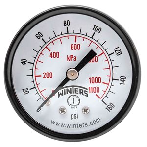 ECONOMY 2'' 0-160 PSI / KPA 1 / 8'' NPT BACK
