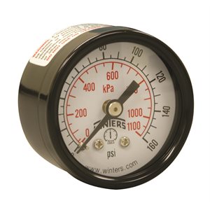 ECONOMY 1.5" 0-160 PSI / KPA 1 / 8" NPT BACK