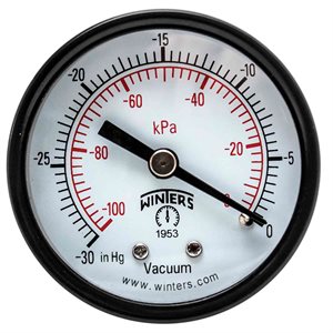 2'' x 1 / 4'' NPT BACK 0 / 30'' VAC / KPA