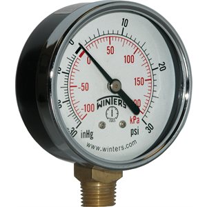 ECONOMY 2.5'' 30-0-30 PSI / KPA 1 / 4'' BTM