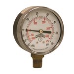 ECONOMY 2.5" 30"-0-60 PSI / KPA 1 / 4" BTM