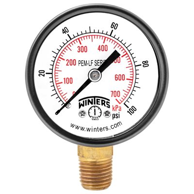 PEM-LF SERIES (LEAD-FREE) 2'' 0 / 100 PSI / KPA 1 / 4'' NPT LM