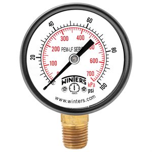 PEM-LF SERIES (LEAD-FREE) 2'' 0 / 100 PSI / KPA 1 / 4'' NPT LM