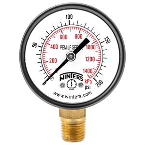 PEM-LF SERIES (LEAD-FREE) 2'' 0 / 200 PSI / KPA 1 / 4'' NPT LM