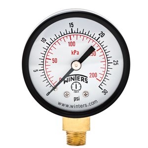 2'' 0-30 PSI / KPA 1 / 8'' NPT BTM.