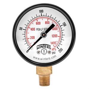 PEM-LF SERIES (LEAD-FREE) 2'' 0 / 200 PSI / KPA 1 / 8'' NPT LM