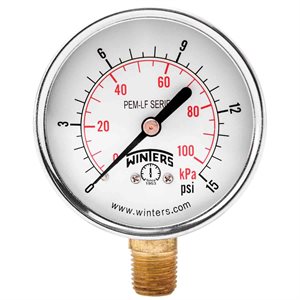 PEM-LF SERIES (LEAD-FREE) 2.5'' 0 / 15 PSI / KPA 1 / 4'' NPT LM
