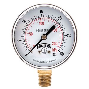 PEM-LF SERIES (LEAD-FREE) 2.5'' 0 / 30 PSI / KPA 1 / 4'' NPT LM