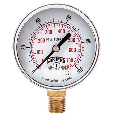 PEM-LF SERIES (LEAD-FREE) 2.5'' 0 / 100 PSI / KPA 1 / 4'' NPT LM