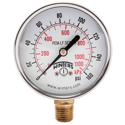 PEM-LF SERIES (LEAD-FREE) 2.5'' 0 / 160 PSI / KPA 1 / 4'' NPT LM