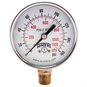 PEM-LF SERIES (LEAD-FREE) 2.5'' 0 / 160 PSI / KPA 1 / 4'' NPT LM
