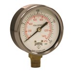 ECONOMY 2.5" 0-200 PSI / KPA 1 / 4" NPT BTM