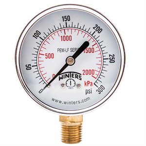 PEM-LF SERIES (LEAD-FREE) 2.5'' 0 / 300 PSI / KPA 1 / 4'' NPT LM