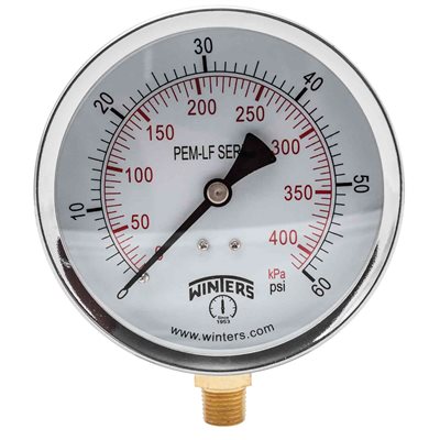 PEM-LF SERIES (LEAD-FREE) 4'' 0 / 60 PSI / KPA 1 / 4'' NPT LM
