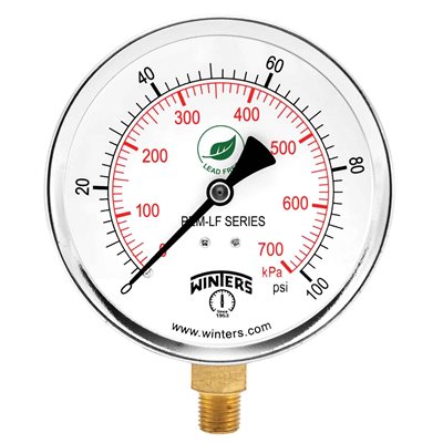 PEM-LF SERIES (LEAD-FREE) 4'' 0 / 100 PSI / KPA 1 / 4'' NPT LM