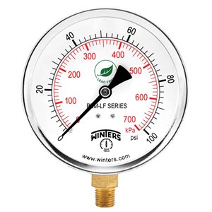 PEM-LF SERIES (LEAD-FREE) 4'' 0 / 100 PSI / KPA 1 / 4'' NPT LM