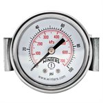 2" DIAL X 1 / 4" BCK 0-100 PSI / KPA