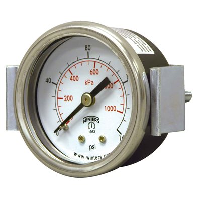 1.5" X 1 / 8" BCK 0-160 PSI / KPA