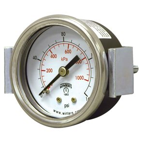 1.5" X 1 / 8" BCK 0-160 PSI / KPA