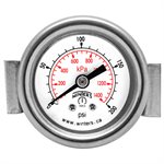 1.5" DIAL X 1 / 8" BCK 0-200 PSI / KPA